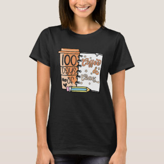 Camiseta 100 Dias De Professores De Café E Caos 100 Dias De