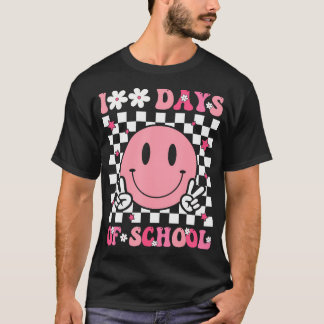 Camiseta 100 Dias De Professores De Crianças Escolares 100.