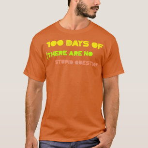 Camiseta 100 dias de professores dizendo 1