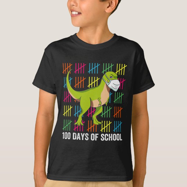 Camiseta 100 dias de Professores do Diossauro das Escolas (Frente)