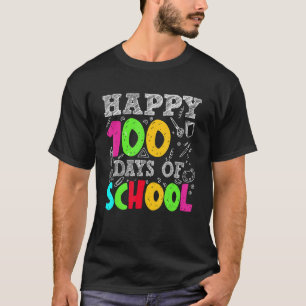 Camiseta 100 Dias De Professores Escolares Figuram 100 Dias