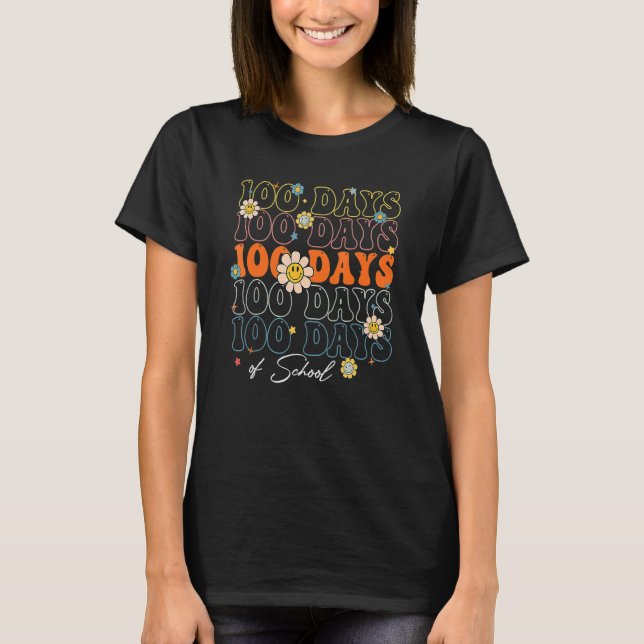 Camiseta 100 Dias De Professores Felizes 100 Dias (Frente)