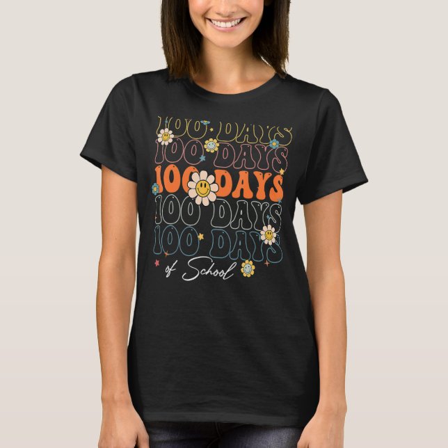 Camiseta 100 Dias De Professores Felizes 100 Dias (Frente)