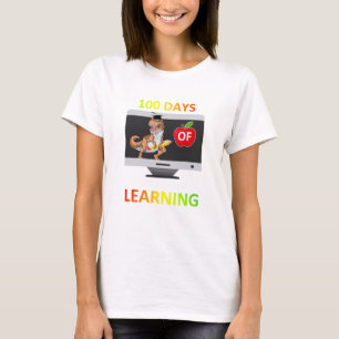 Camiseta 100 Dias De Quarentena De Estudantes De Aprendizad