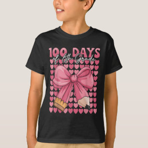 Camiseta 100 Dias De Raparigas 6 Grãos Cortam Arco 100 Dia