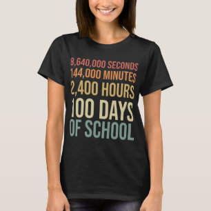 Camiseta 100 dias de roupas escolares para professores 80 a