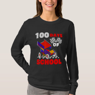 Camiseta 100 dias de Ruas de pistas de corrida de carros de