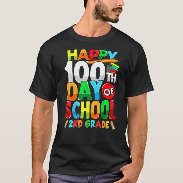 Camiseta 100 Dias De segundo Mais Inteligente - Grau 100 -  (Frente)