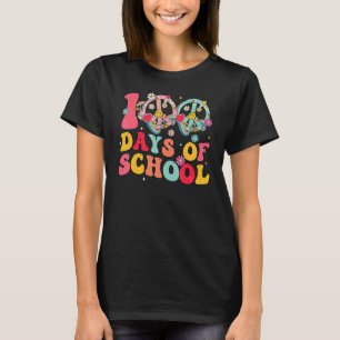 Camiseta 100 Dias de Sinal de Paz Escolar Amor 60 Anos 70 T