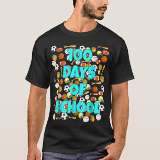 Camiseta 100 dias de T escolar para crianças ou professores