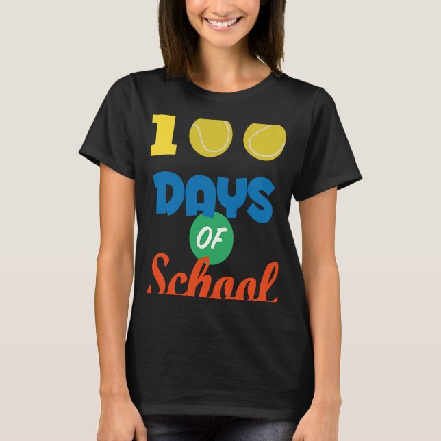 Camiseta 100 Dias De Tênis Escolar 100 Dias Mais Inteligent (Frente)