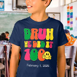 Camiseta 100 Dias De Texto Colorido Personalizado Da Escola<br><div class="desc">Personalize o texto e crie facilmente sua camiseta personalizada de 100 dias de escola. Clique em EDIT DESIGN para alterar a cor do texto personalizável. Você pode TRANSFERIR este DESIGN para outros produtos do Zazzle e ajustá-lo ao ajustado da maioria dos itens do Zazzle. Os designs Standard Studio são feitos...</div>
