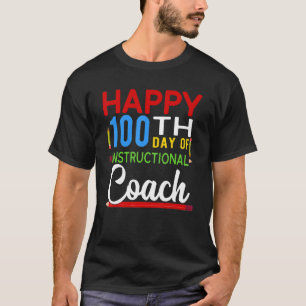 Camiseta 100 dias de treinamento instrucional Feliz 100º Da