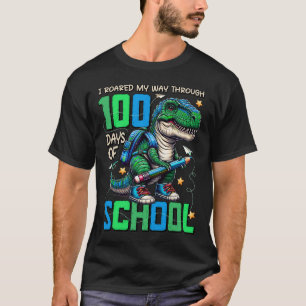 Camiseta 100 Dias De Trex Escolar 100 Dias Mais Inteligente