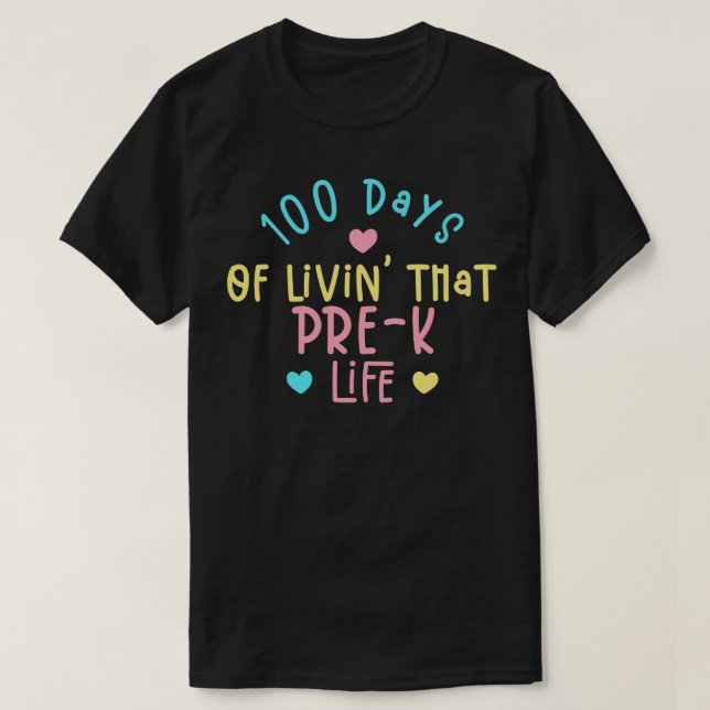 Camiseta 100 dias de vida naquela vida (Frente do Design)