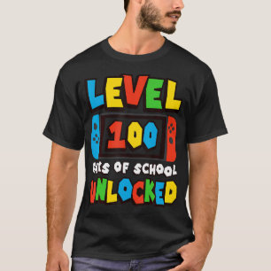 Camiseta 100 Dias De Videos games Desbloqueados Da Escola