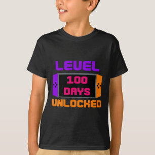 Camiseta 100 Dias Desbloqueados 100 Dias De Jogos Escolares