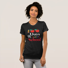 Camiseta 100 dias do design da escola