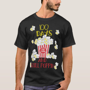 Camiseta 100 Dias E Ainda Atacando Pipoca Engraçada 100 Dia