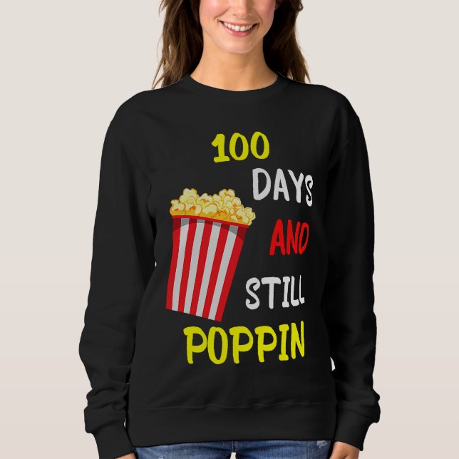 Camiseta 100 Dias E Ainda Estourando Pipoca Crianças 100º D (Frente)