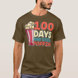 Camiseta 100 Dias E Ainda Poppin Popcorn Lover Student