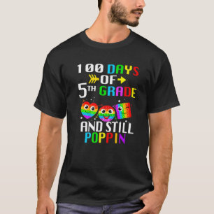 Camiseta 100 Dias Engraçados De Escola E Ainda Atacam 100