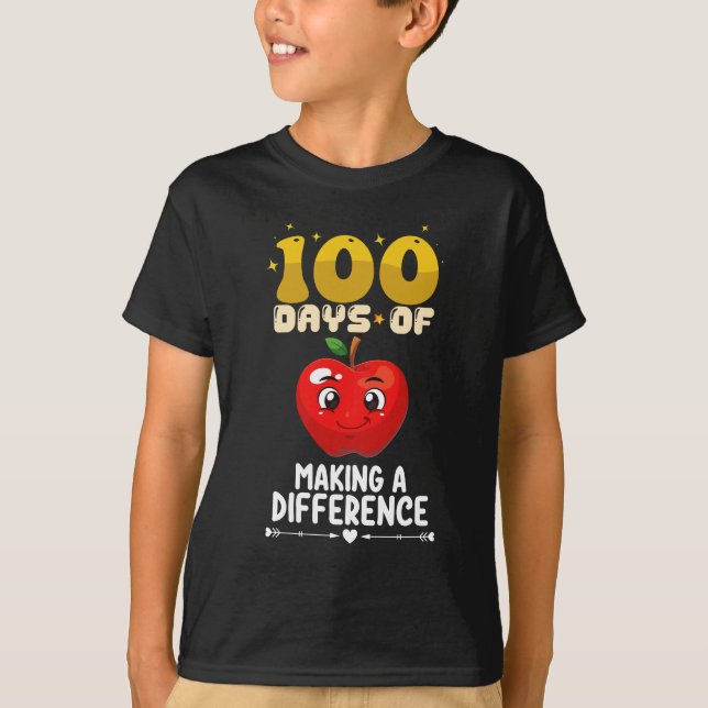 Camiseta 100 Dias Fazendo A Diferença Apple (Frente)