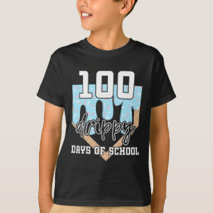 Camiseta 100 Dias Gotejantes De Escola Bysebyll Sorvete 100