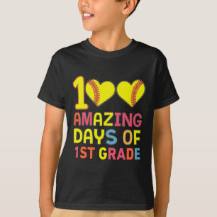 Camiseta 100 Dias Incríveis De Placa De Softbyll Da Classe