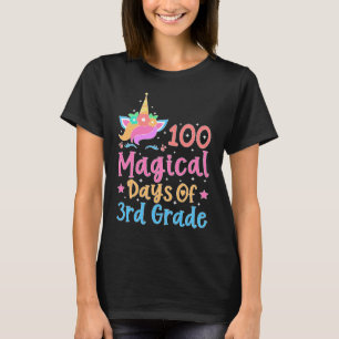 Camiseta 100 Dias Mágicos da Escola Unicórnio de 3ª Série E