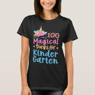 Camiseta 100 Dias Mágicos da Professora Unicórnio do Jardim