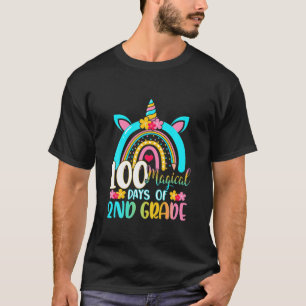Camiseta 100 Dias Mágicos De Aprendizado De Segundo De Níve