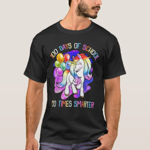 Camiseta 100 Dias Mágicos De Crianças Mais Inteligentes Da