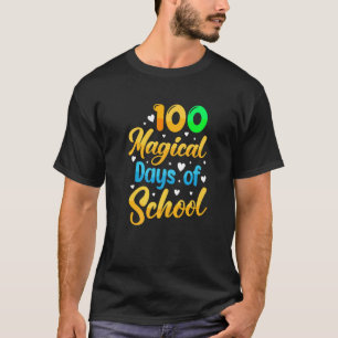 Camiseta 100 Dias Mágicos De Escola Aluno Professor