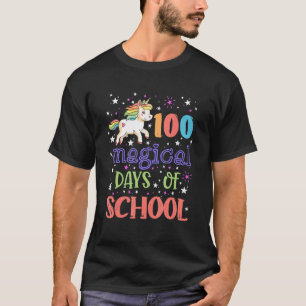 Camiseta 100 Dias Mágicos de Escola Fantasias de Unicórnio