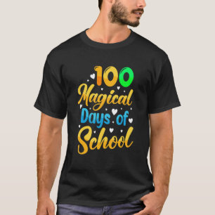 Camiseta 100 Dias Mágicos De Escola Professor Aluno 1