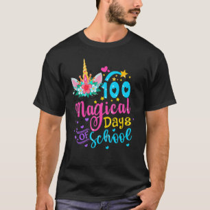 Camiseta 100 Dias Mágicos De Escola Unicórnio Professor 100