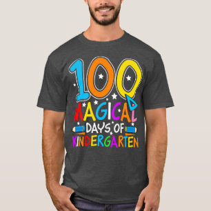 Camiseta 100 dias mágicos de jardim de infância