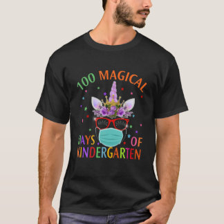 Camiseta 100 Dias Mágicos De Mães Do Jardim De Infância