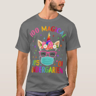 Camiseta 100 Dias Mágicos De Mães Do Jardim De Infância