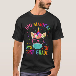 Camiseta 100 Dias Mágicos De Mães Do Unicórnio De Primei
