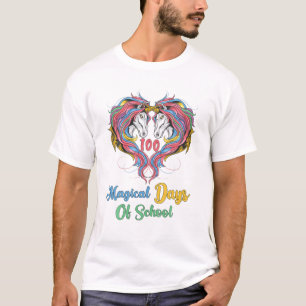 Camiseta 100 Dias Mágicos De Professor Ou Estudante De Uni