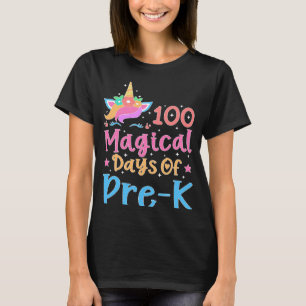 Camiseta 100 dias mágicos de professor universitário pré-es