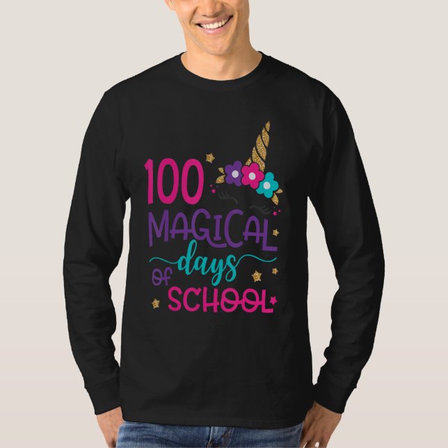 Camiseta 100 Dias Mágicos De Rua De Professores Da Faculdad (Frente)
