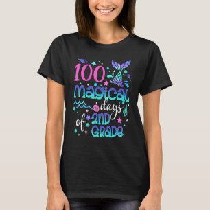 Camiseta 100 Dias Mágicos De Sereia De segundo Grau Meninas