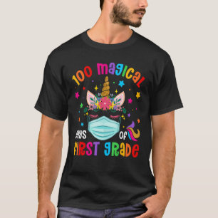 Camiseta 100 Dias Mágicos De Unicórnio Mas Escolar De Prime