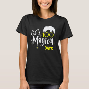 Camiseta 100 Dias Mágicos Feiticeiro 100º Dia De Escola Ens