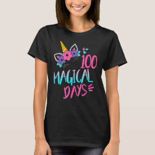Camiseta 100 Dias Mágicos Unicórnio 100º Dia das Meninas Es