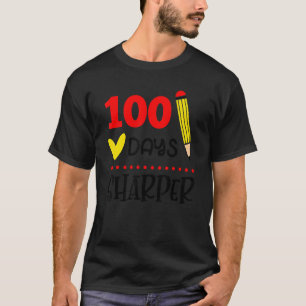 Camiseta 100 Dias Mais Afiado 100º Dia de Professores da Es