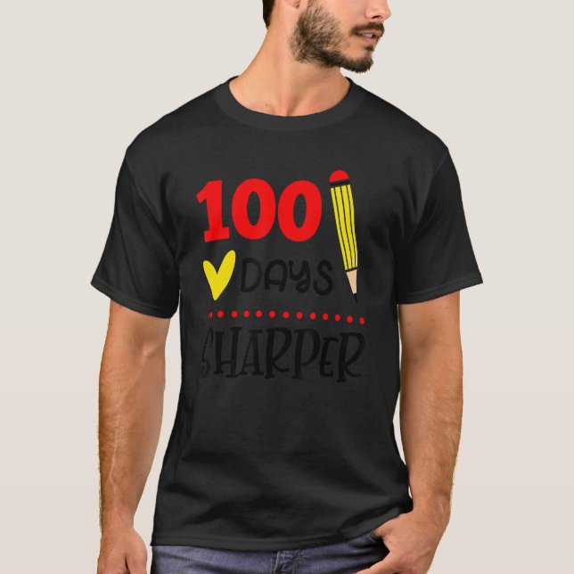 Camiseta 100 Dias Mais Afiado 100º Dia de Professores da Es (Frente)